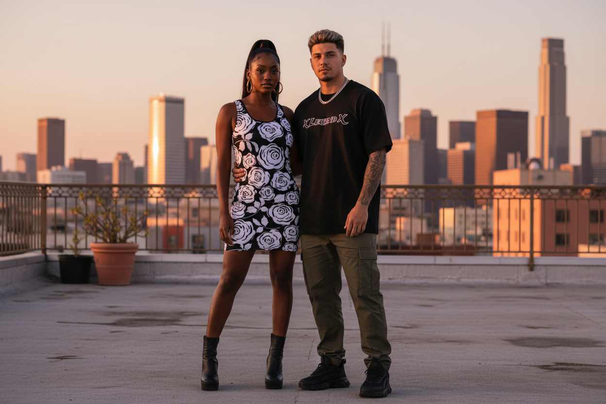 Legend X Couple - Rose Dress & Tee